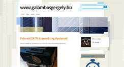 Desktop Screenshot of galambosgergely.hu
